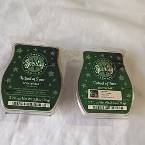 Scentsy Bar FESTIVAL OF TREES 3.2 oz Authentic(Set of 2) scented wax